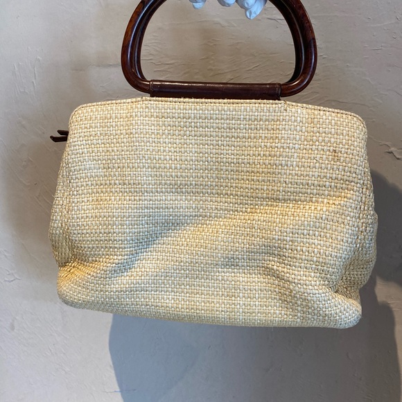 Authentic CHANEL straw braid bag - Picture 3 of 6